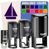 Sail Boat Sailing Icon Self-Inking Rubber Stamp Ink Stamper for Stamping Crafting Planners - 1 Inch Medium - Fuchsia Ink view 1