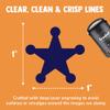 Cowboy Sheriff Badge Star Self-Inking Rubber Stamp Ink Stamper for Stamping Crafting Planners - 1 Inch Medium - Brown Ink view 2