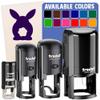 Bunny Rabbit Butt from Behind with Legs Easter Self-Inking Rubber Stamp Ink Stamper for Stamping Crafting Planners - 1 Inch Medium - Purple Ink view 1