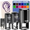 The Human Ear Self-Inking Rubber Stamp Ink Stamper for Stamping Crafting Planners - 1 Inch Medium - Purple Ink view 1