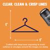 Clothes Hanger Laundry Self-Inking Rubber Stamp Ink Stamper for Stamping Crafting Planners - 1 Inch Medium - Green Ink view 2