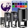 Floating Sea Otter Self-Inking Rubber Stamp Ink Stamper for Stamping Crafting Planners - 1 Inch Medium - Fuchsia Ink view 1