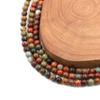 180pcs Natural Stone Crystal Loose Beads DIY for Jewelry Making with 10M Elastic Cord (Red Turquoise, 6mm) view 3