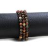 180pcs Natural Stone Crystal Loose Beads DIY for Jewelry Making with 10M Elastic Cord (Red Turquoise, 6mm) view 4