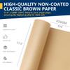 PerkHomy Brown Kraft Paper Roll 17.5" x 1,800" (150') for Gift Wrapping Bulletin Board Craft Art Bouquet Flower Packing Moving Shipping Floor Covering Table 70GSM 50LB (Brown, 17.5" x 150') view 4
