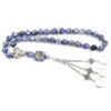 ALBASHAN Tasbih Naural Jasper Blue dot Stone muslim prayer beads Bracelet arabic Misbaha turkish eid gift (10mm x 51 beads) view 1