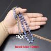 ALBASHAN Tasbih Naural Jasper Blue dot Stone muslim prayer beads Bracelet arabic Misbaha turkish eid gift (10mm x 51 beads) view 4