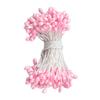 ECYC 900 Pcs 3mm Mini Flower Stamen, Pearl Double Heads Flower Stamen Pistil Artificial Floral Stamen for DIY Crafts,Light Pink view 1