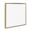 Kate and Laurel Sylvie Blank Framed Canvas Wall Art, 22x22 Bright Gold, Modern Empty Surface for Painting view 1
