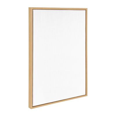 Kate and Laurel Sylvie Blank Framed Canvas Wall Art, 23x33 Natural, Modern Empty Canvas for Paint-Your-Own Art, Premium Canvas Already Framed
