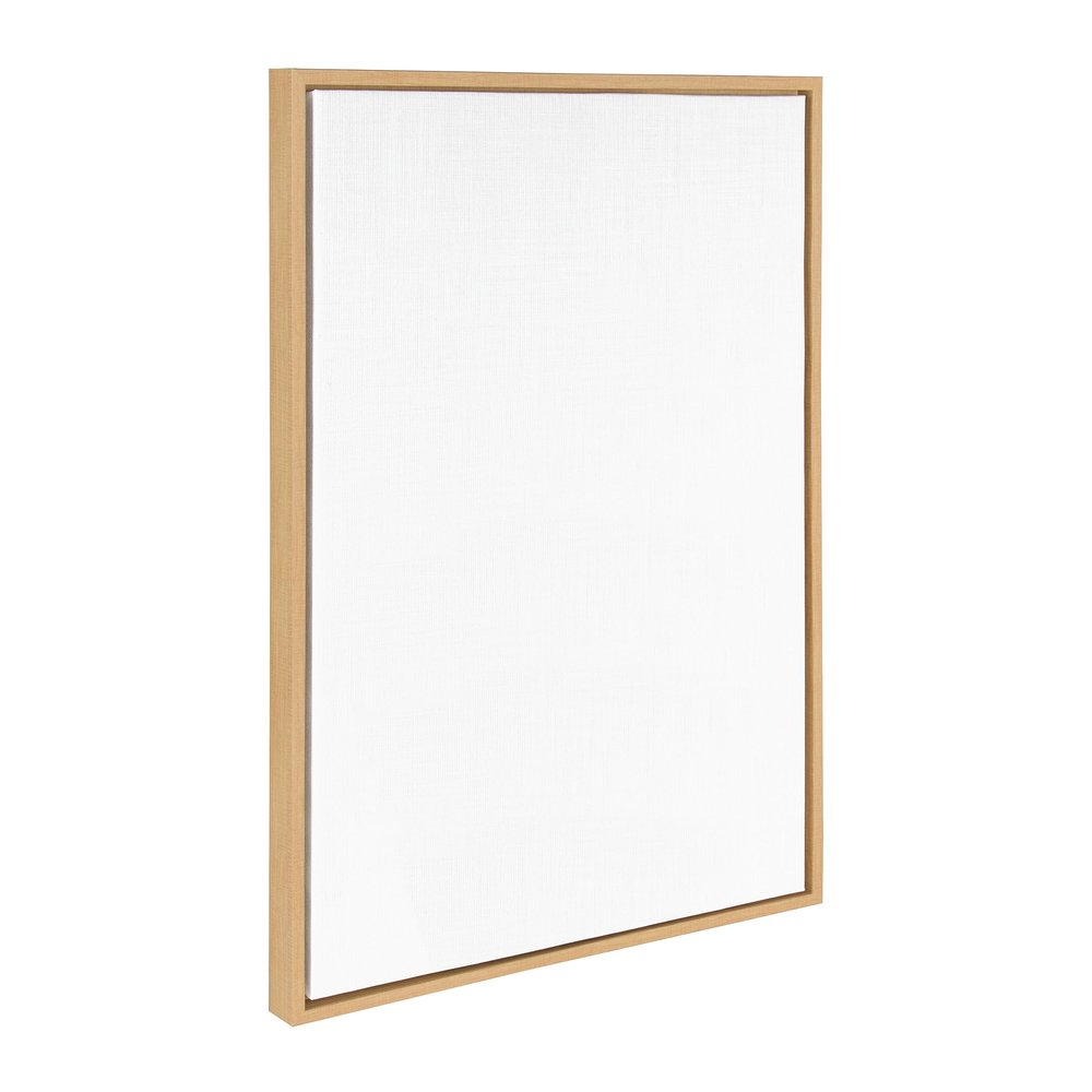 Kate and Laurel Sylvie Blank Framed Canvas Wall Art, 23x33 Natural, Modern Empty Canvas for Paint-Your-Own Art, Premium Canvas Already Framed