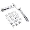 19 Disc Clay Extruder GunZinc Alloy Clay Extruder Sugar Paste Extruder Sugarcraft Tool Craft Sculpture Sculpting Set HH view 1