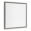 Kate and Laurel Sylvie Blank Framed Canvas Wall Art, 22x22 Gray, Modern Empty Canvas for Paint-Your-Own Art view 1