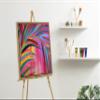 Kate and Laurel Sylvie Blank Framed Wall Art, 22x22 Natural, Paint-Your-Own view 3