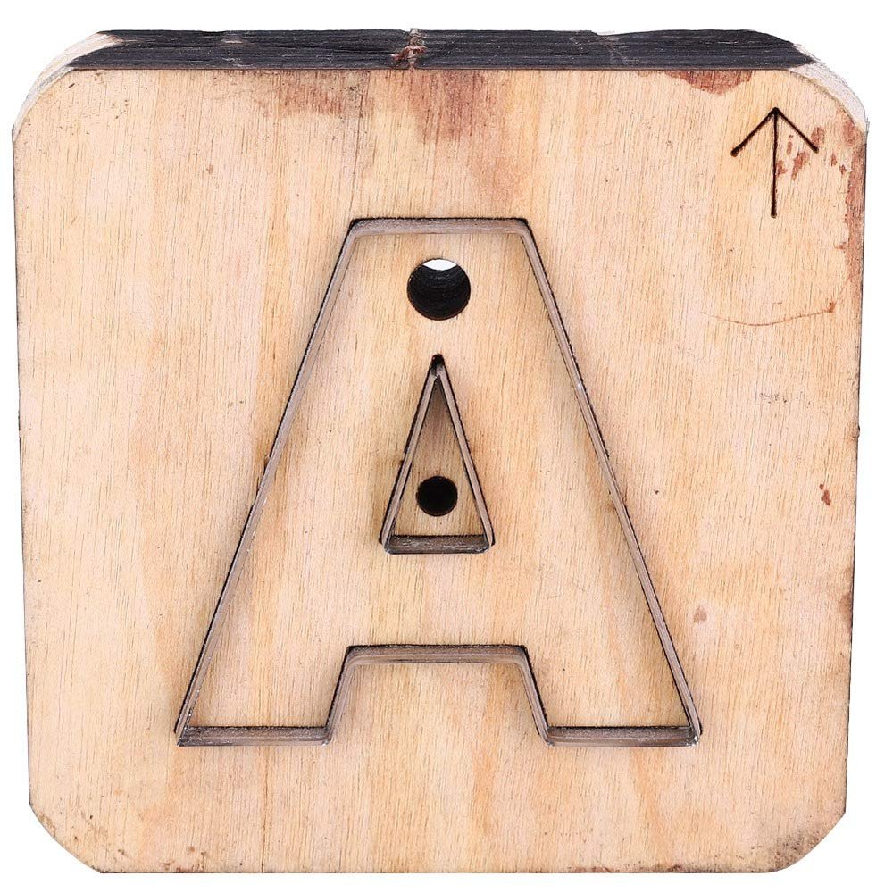 QANYEGN Perforation Tool, Leather Crafts Perforation Tool, Cuing Dies, for Leather Cuing hatital Leers(A)