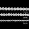122Pcs(2 Strand/Set) 6mm Clear Crackle Quartz Crystals Natural Stone Beads Round Gemstone Genuine Real Stone Loose for DIY Bracelet Jewelry String Making view 4