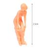 Aosekaa 1/64 Scale Figure Miniatures Architectural Resin Scenes Train Model People Character Doll for Layout DIY Projects Accessories Architectural, A Girl in Jeans view 3