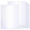 36 Sheets White Shimmer Cardstock, 8.5" x 11" Metallic Cardstock Paper, 250gsm/92lb Pearlescent Paper Cover, Double Sided Card Stock Printer Paper for Invitations, Card Making, DIY Crafts view 1