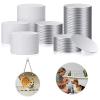 Muka 100Pcs 4.2 Inch Custom Round Sublimation Blank Aluminum Stickers Set, Aluminum Sheets Aluminum Board Heat Transfer for Picture Frame Ornament Blank Metal Sign view 1