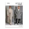 Vogue Men's Loose-Fitting Lined Coat Sewing Pattern Kit, Design Code V1976, Sizes 44-46-48-50-52 view 1