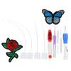 QANYEGN Pch Needle Set, Embroidery Stitching Craft Tool with TPR Handle, Suitable for Sewing and Threading view 1