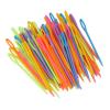 Large Eye Plastic Needles 100Pcs Tapestry Knitting Sewing Needles Bright Colors Sweater Needles Tools Bags Crocheting Yarn Tailoring Needles Stitching Needles Sewing Pins Yarn view 1