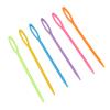 Large Eye Plastic Needles 100Pcs Tapestry Knitting Sewing Needles Bright Colors Sweater Needles Tools Bags Crocheting Yarn Tailoring Needles Stitching Needles Sewing Pins Yarn view 4
