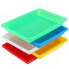 ZEONHEI 20 Pack Plastic Art and Crafts Trays, Multicolor Stackable Plastic Activity Trays for Beads, Painting, DIY Projects,11 x 8.3 x 1.2 Inch view 3