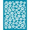 OLYCRAFT 4x5 Inch Lips Theme Clay Stencils Sexy Lips Silk Screen for Polymer Lipstick Print Silk Screen Stencils Mesh Transfer Stencil for Polymer Clay Jewelry Making view 1