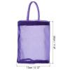 PATIKIL Yarn Storage Bag, 2 Pack Portable Crochet Knitting Bag Case Skein Ball Holder Mesh Basket Organizer Tote for Sewing Craft Projects, Purple view 2