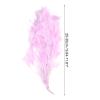 PATIKIL 10-12 Inch Turkey Feathers, 1 Set Fluffy Bulk Natural Feathers for Crafts Carnival Handwork Clothing Costumes Wedding Party, Purple view 2