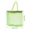 PATIKIL Yarn Storage Bag, Portable Crochet Knitting Bag Case Skein Ball Holder Mesh Basket Organizer Crocheting Tote for Sewing Craft Projects, Green view 2