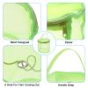 PATIKIL Yarn Storage Bag, Portable Crochet Knitting Bag Case Skein Ball Holder Mesh Basket Organizer Crocheting Tote for Sewing Craft Projects, Green view 4