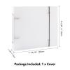 Clear Stamps Storage Embossing Folder Cookie Stencil Storage Binder Cover fit Storage Pockets,Cardstock, The Distance Between The Storage Folder Organizer 2 Holes is 3 inches view 2