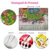 Foxhool Beginners Cross Stitch Kits Stamped Full Range of Embroidery Kits for Adults DIY Cross Stitches kit Embroidery Patterns for Needlepoint kit-Colorful Mushrooms 17.7x17.7 inch view 3
