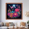 Foxhool Beginners Cross Stitch Kits Stamped Full Range of Embroidery Kits for Adults DIY Cross Stitches kit Embroidery Patterns for Needlepoint kit-Colorful Butterfly Flowers 17.7x17.7 inch view 2