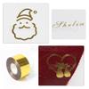 ZONEPACK 1.2'x400ft Hot Stamping Metallic Foil Paper Roll for Paper leather Gold Heat Transfer Foil view 2