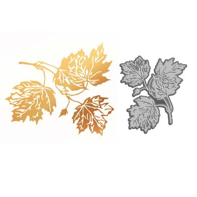Maple Leaf Hot Foil Plates Scrapbooking for Paper Making Embossing Frames Card Craft not Metal Cutting Dies