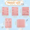 NEETUE 6 Pcs Crayon Molds 3D Crayon Silicone Mold Assorted Reusable Crayons Recycling Mold DIY Gift Animals Double Tipped Flower vegetables and Fruits Theme (Silicone) view 2