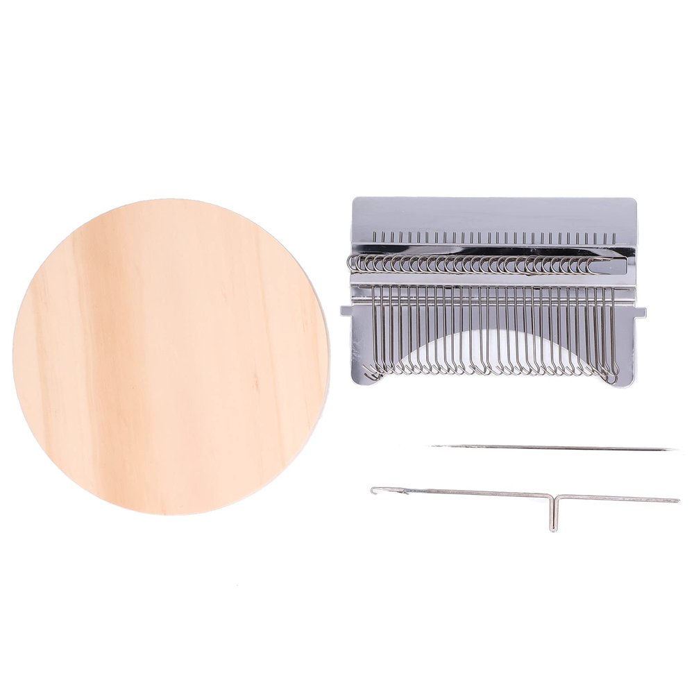 KJAOYU Portable Darning Machine Loom Mini Darning Machine DIY Portable Darning Loom Knitting Machine Weaving Tool for Household28 Hook (28 Hooks)