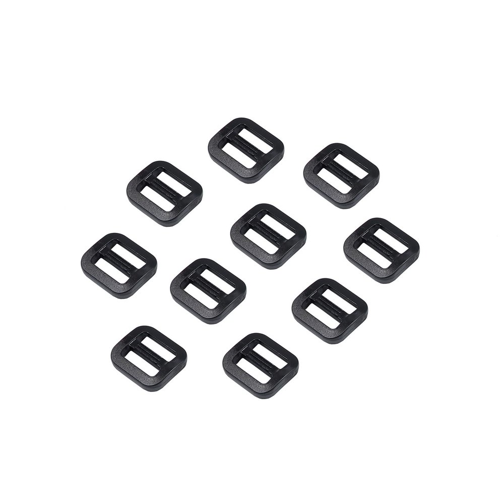 Baitoo Tri glide Slider,Heavy Duty Plastic Tri Glide Slide Buckle Strap sliders Adjusters for Backpack Strap Belt (3/8"(10mm) - 10pieces)