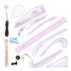 13Pcs Sewing Pattern Rulers Set, Clothing Curve Ruler Set with Clear Metric Flexible, for Designers Tailors Beginners view 1