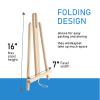 Falling in Art 16 Inch Wood Easel Stand, Tabletop Display Stand A-Frame Artist Easel for Painting Canvas, Portable Photo, Picture and Sign Holder (8 Pack) view 2