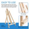 Falling in Art 16 Inch Wood Easel Stand, Tabletop Display Stand A-Frame Artist Easel for Painting Canvas, Portable Photo, Picture and Sign Holder (8 Pack) view 3