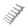 Dies for Cutting Leather Leather Half Round Cutter Punch 15103 7Pcs Set DIY Leather Carft Half Round Punch Belt End Cutter for Home Leather Sewing 1040Mm view 4