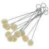 ZEZEFUFU 50 Pieces Yellow Wool Daubers Ball Brush Leather Dye Dauber Dyeing Applicator for DIY Crafts Projects view 1