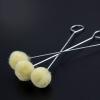 ZEZEFUFU 50 Pieces Yellow Wool Daubers Ball Brush Leather Dye Dauber Dyeing Applicator for DIY Crafts Projects view 3