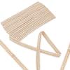 DELORIGIN 12.58 Yards (11.5m) Gimp Braid Trim Polyester Lace Ribbon Decorative Upholstery Trim Braided Lace Woven Trim for Costume DIY Crafts Sewing Upholstery Curtain Slipcover, Beige view 1