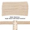 DELORIGIN 12.58 Yards (11.5m) Gimp Braid Trim Polyester Lace Ribbon Decorative Upholstery Trim Braided Lace Woven Trim for Costume DIY Crafts Sewing Upholstery Curtain Slipcover, Beige view 2