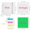 BAOFALI 111 Pages1Sets 6x6 Cookie Stencil Storage Binder Die Cut and Stamp Storage Folder Baking Stencil Organizer Scrapbooking Cutting Dies Stencil Storage Book Collections Case view 2